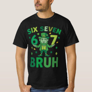 Grappige St. Patrick's Dag 2026 – Six Seven 67 Bru T-shirt