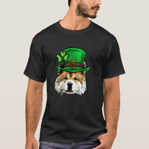 Grappige St. Patrick's Dag Akita Hond T-shirt