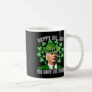 Grappige St. Patricks Dag Biden Gelukkig Uh Uh Je Koffiemok