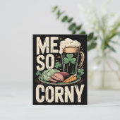 Grappige St. Patrick's Dag Bierkaart Feestdagenkaart (Staand voorkant)