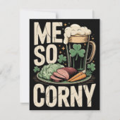 Grappige St. Patrick's Dag Bierkaart Feestdagenkaart (Voorkant)