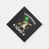 Grappige St. Patricks Dag Dabbing Kat St. Paddy Sh Servet (Hoek)