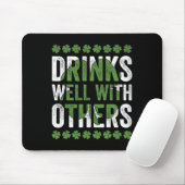 Grappige St. Patrick's Dag Dranken Wel Met Anderen Muismat (Met muis)