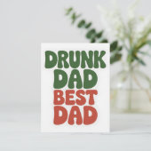 Grappige St. Patrick's Dag Drankkaart Feestdagenkaart (Staand voorkant)