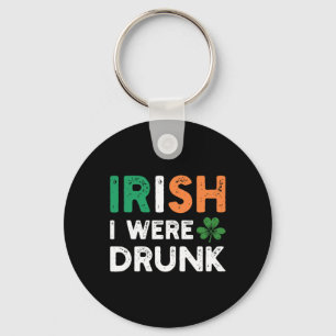 Grappige St. Patrick's Dag Drinkende Ierse Ik Was Sleutelhanger