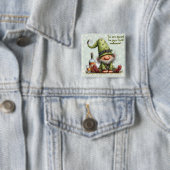 Grappige St. Patrick's Dag Humor Vierkante Button 5,1 Cm (In situ)