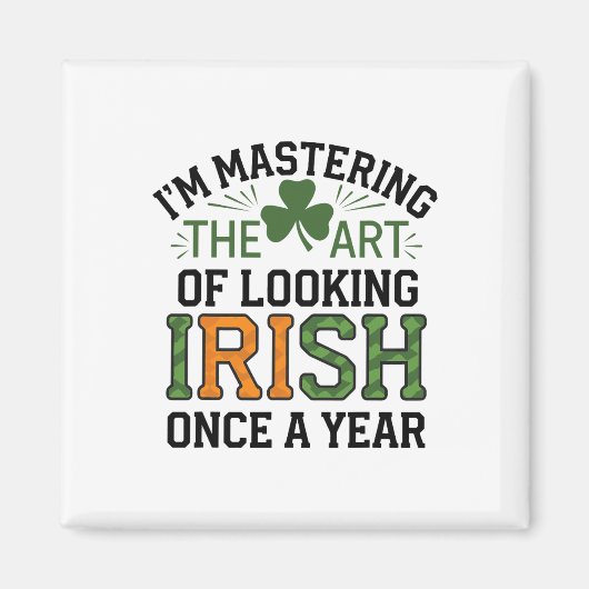 Grappige St. Patrick's Dag Ierse trots klaveren ge Magneet (Voorkant)