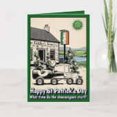 Grappige St. Patrick's Dag Kaart (Voorkant)