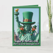 Grappige St. Patrick's Dag Kaart (Voorkant)
