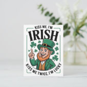 Grappige St. Patrick's Dag Kaart voor Hem (Staand voorkant)