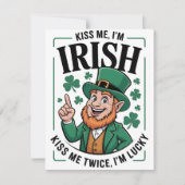 Grappige St. Patrick's Dag Kaart voor Hem (Voorkant)
