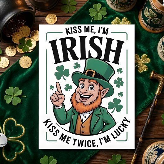 Grappige St. Patrick's Dag Kaart voor Hem
