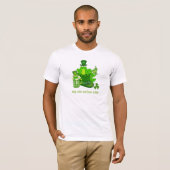 Grappige St Patrick's dag kikkers & tekst T-shirt (Voorkant volledig)