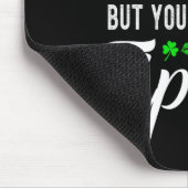 Grappige St. Patrick's Dag Koffie Waitress Ober Ti Muismat (Hoek)