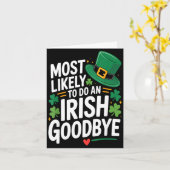 Grappige st. patrick's dag meest waarschijnlijk ee kaart (Gele Bloem)