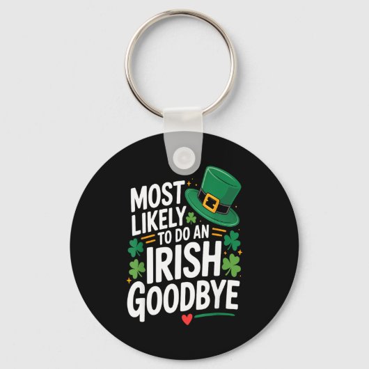 Grappige st. patrick's dag meest waarschijnlijk ee sleutelhanger (Voorkant)
