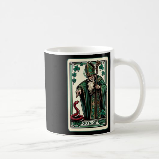 Grappige St. Patricks Dag Tarotkaart Ga Naar Git S Koffiemok (Rechts)