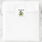 Grappige St. Patrick's Dag Vierkante Sticker (Tas)