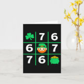 Grappige St. Patrick's Day 67 Lucky Ierse humor Kaart (Gele Bloem)