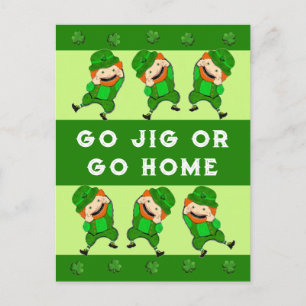 Grappige St. Patrick's Day-ansichtkaarten Briefkaart