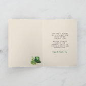 Grappige St. Patrick's Day Bierkaart Kaart (Binnen)