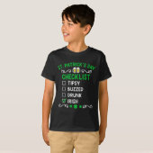 Grappige St. Patrick's Day Checklist 1 T-shirt (Voorkant volledig)