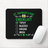 Grappige St. Patrick's Day Checklist Muismat (Met muis)