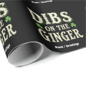 Grappige St. Patrick's Day "Dibs on the Ginger" Cadeaupapier (Rol Hoek)