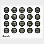 Grappige St. Patrick's Day "Dibs on the Ginger" Ronde Sticker (Vel)