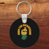 Grappige St Patrick's Day Down voor Shenanigans Sw Sleutelhanger (Voorkant)