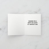 Grappige St. Patrick's Day Feestdagen Kaart (Binnen)