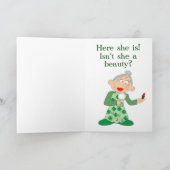 Grappige St. Patrick's Day Feestdagen Kaart (Binnen)