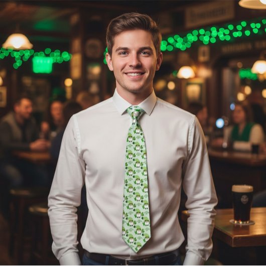 Grappige St. Patrick's Day geluksdas Stropdas