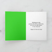 Grappige St. Patrick's Day-golf met biergolfbal  Kaart (Binnen)