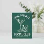 Grappige St. Patrick's Day Ierse Afscheidkaart Feestdagenkaart (Staand voorkant)