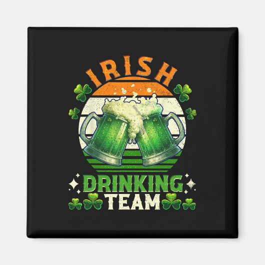 Grappige St. Patrick's Day Ierse Bierdrinkende Tea Magneet (Voorkant)