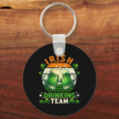 Grappige St. Patrick's Day Ierse Bierdrinkende Tea Sleutelhanger (Voorkant)