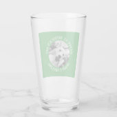 Grappige St. Patrick's Day Ierse en lachende hond Glas (Achterkant)