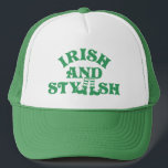 Grappige St Patricks Day Ierse en stijlvolle groep Trucker Pet<br><div class="desc">Injecteer wat Irish humor in je St. Patrick's Day festiviteiten met ons geestige T-shirt collectie! Omarm de Ierse charme met slimme gezegden en eenvoudige typografie die opvallen in elke menigte. Perfect voor groepen, deze t - shirts stralen brutale charme uit en roepen glimlachjes op bij elke bocht. Pak je dosis...</div>