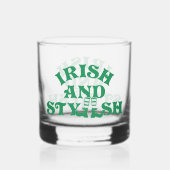 Grappige St Patricks Day Ierse en stijlvolle groep Whisky Glas (Voorkant)