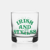 Grappige St Patricks Day Ierse en stijlvolle groep Whisky Glas (Achterkant)