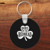 Grappige st patricks day Ierse shamrock dibs op de Sleutelhanger (Voorkant)
