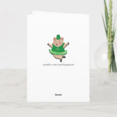 Grappige St. Patrick's Day Kaart (Achterkant)