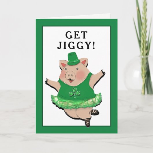 Grappige St. Patrick's Day Kaart (Voorkant)