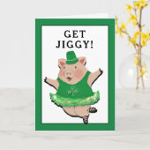 Grappige St. Patrick's Day Kaart (Gele Bloem)