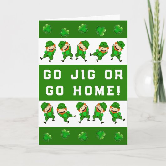 Grappige St. Patrick's Day Kaart (Voorkant)