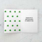 Grappige St. Patrick's Day Kaart (Binnen)
