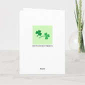 Grappige St. Patrick's Day kaart (Achterkant)