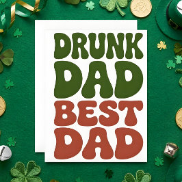 Grappige St. Patrick's Day kaart voor vader
