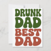 Grappige St. Patrick's Day kaart voor vader (Voorkant)